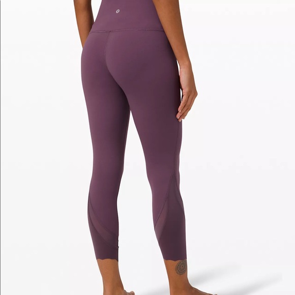 Lululemon Scalloped Hem High-Rise Crop